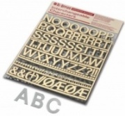 Bi-Office Grooved Board Character Sets